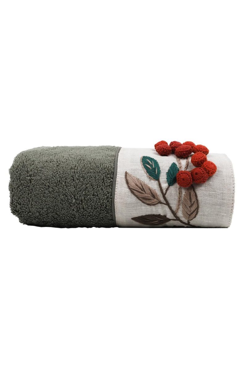 DURU KADIN YESIL HAVLU 50*90