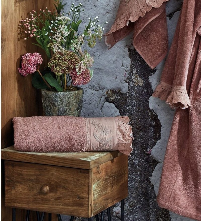 ECOCOTTON ELSA ПЕРСИКОВЫЙ ПОЛОТЕНЦЕ