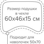 подушка Anatomy Memory foam +100% шёлк