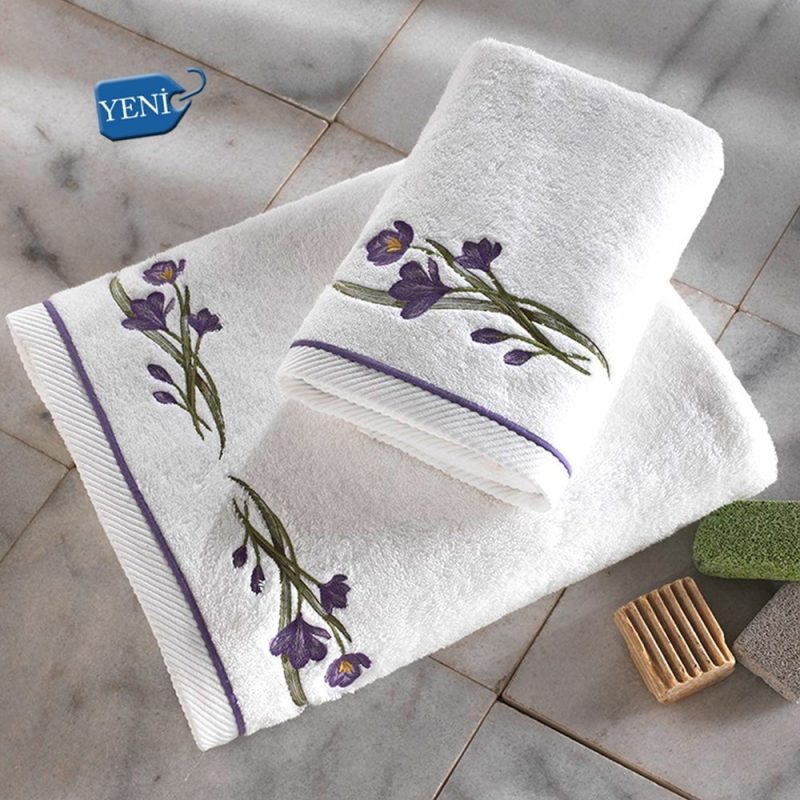 SOFT COTTON BLOSSOM ПОЛОТЕНЦЕ лиловый