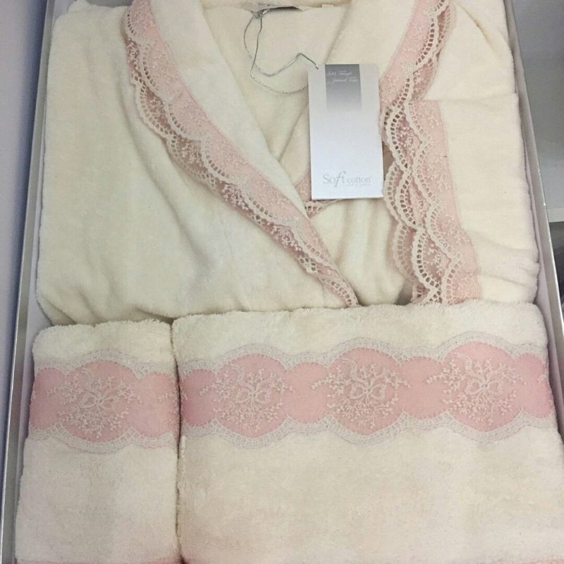 SOFT COTTON BUKET ХАЛАТ КРЕМОВЫЙ