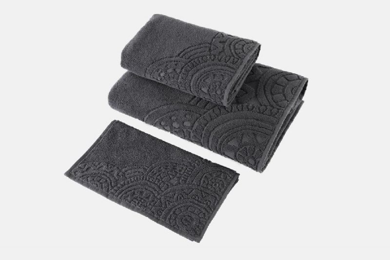 SOFT COTTON CIRCLE ПОЛОТЕНЦЕ антрацит