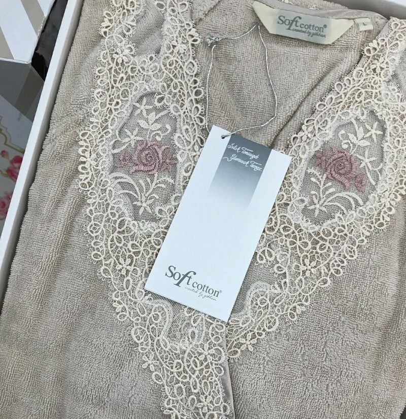 SOFT COTTON DESTAN ХАЛАТ ПУДРА