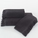 SOFT COTTON FRINGE ПОЛОТЕНЦЕ СЕРЫЙ