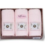 SOFT COTTON КУХОННЫЕ НАБОРЫ KITCHEN 3-Х ПРЕДМ РОЗОВЫЕ