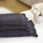SOFT COTTON FRINGE ПОЛОТЕНЦЕ СЕРЫЙ