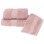 Soft cotton лицевое полотенце DELUXE темно-розовый