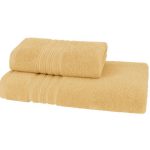 Soft cotton набор полотенец ARIA 2 пр 50X100 75X150 желтый