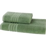 Soft cotton набор полотенец ARIA 2 пр 50X100 75X150 зеленый