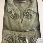 Soft cotton халат + тапочки ROSE зеленый