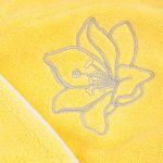 Халат махровый Lilium желтый с вышивкой Soft
