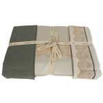 Ecocotton Tuğsen Organik Pamuk Çift Kişilik Nevresim Takımı Bej