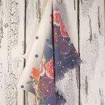 Кухонное полотенце Tivolyo Home POINT ROSE синий