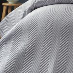 4- SIMPLY BED SPREAD SET ICE GREY